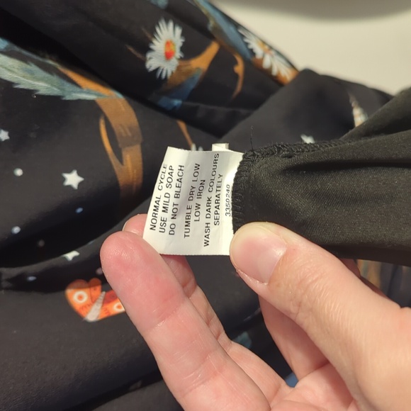 eShakti Wrap Maxi Dress with Ruched Long Sleeves in Owl Print - Picture 9 of 10